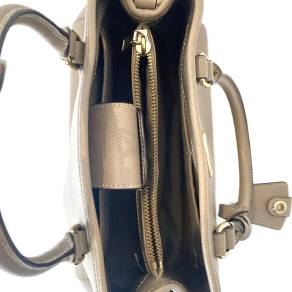 COACH - F34853 Beige Leather Tote Bag - Picture 7 of 8